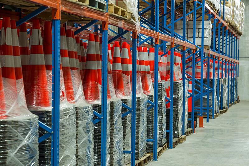 traffic safety warehouse cone selection